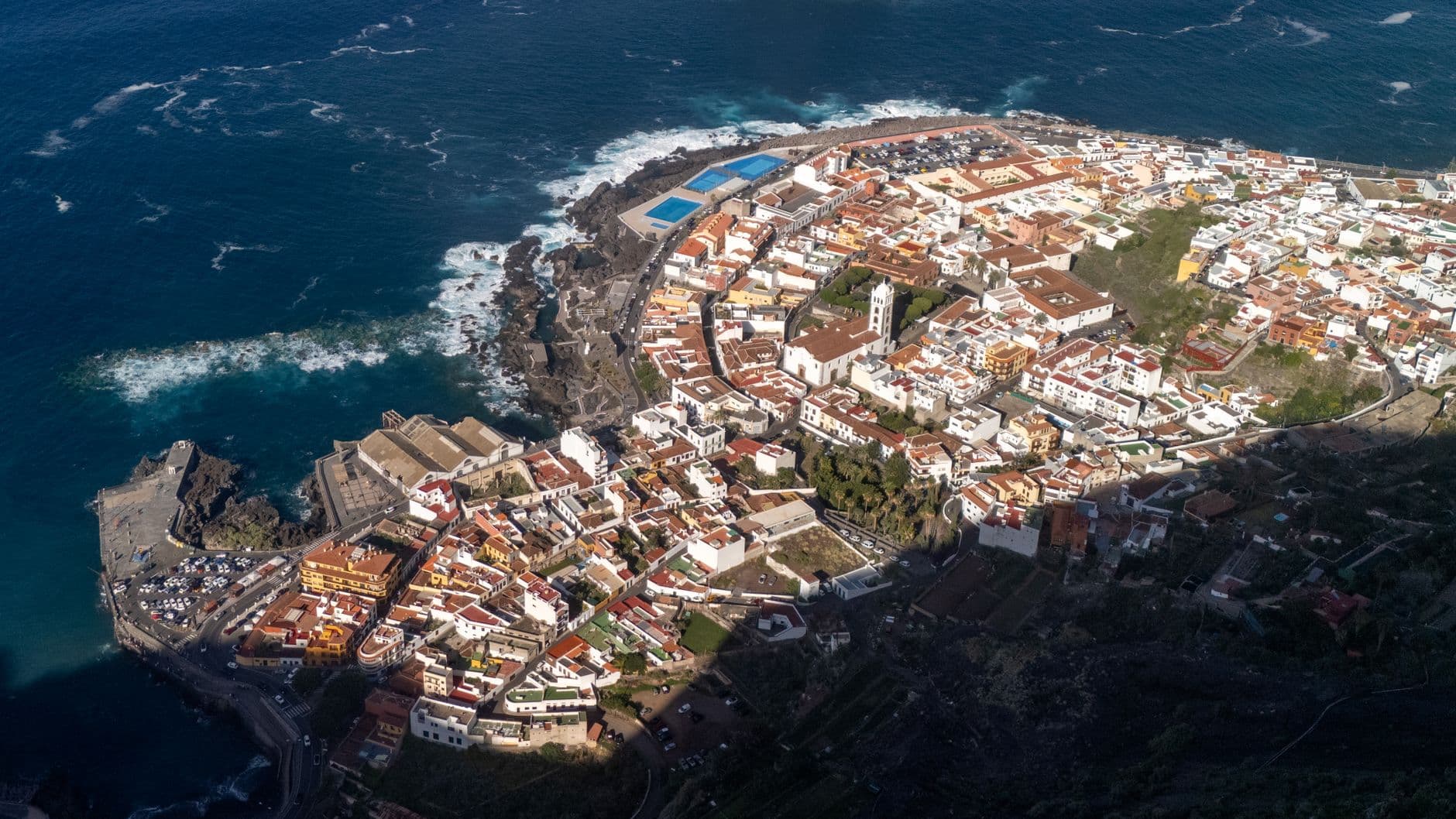 Veduta del paesaggio costiero di Tenerife